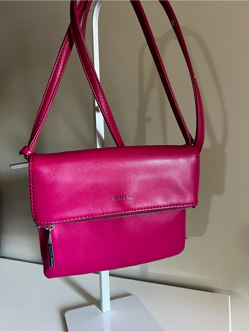 Matt & Nat Vibrant Fuchsia Crossbody Bag